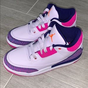 AIR JORDAN 3 RETRO Girls –  Grape/Pink